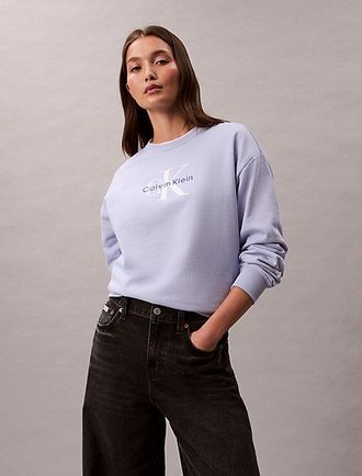 Calvin Klein Sudadera Holgada De Felpa Con Monologo