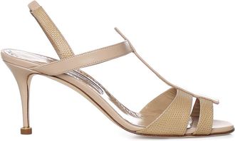 Manolo Blahnik Retaux Leather Sandals