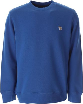 Paul Smith Zebra Logo Sweatshirt - Heren - Sweatshirts - Blauw - XL - Katoen - Hoodies & sweatvesten