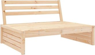 vidaXL Sof&aacute; central de jard&iacute;n madera maciza de pino 120x80 cm Vidaxl