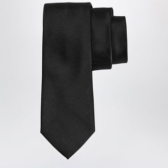 Ferragamo Black Silk Tie