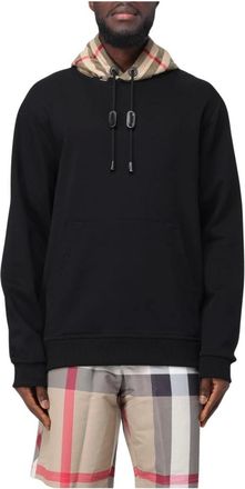 Burberry Heren, Sweatshirts & Hoodies, Zwart, Maat: M Katoen