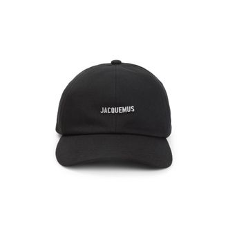 Jacquemus Black Logo Baseball Hat