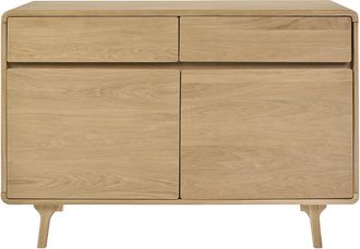 Miliboo Mueble De Ba&ntilde;o De Madera De Roble Macizo L120 Cm Esteban