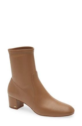 Stuart Weitzman Sofia Stretch Bootie in Tan Smooth Leather at Nordstrom Rack, Size 6