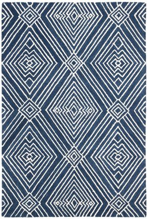 Safavieh Alfombra lana/algod&oacute;n blu/neutrale 122 x 183 cm