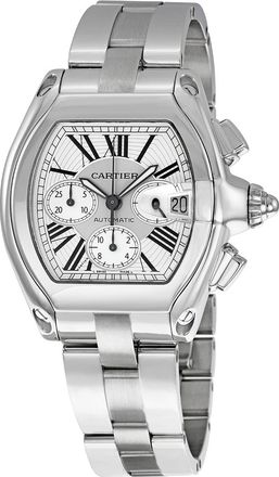 Cartier Pre-owned Cartier Roadster Chronograph Silver Dial Mens Watch W62019X6