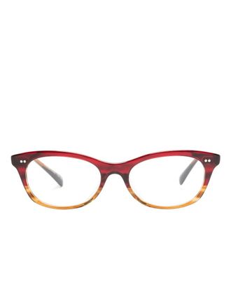 Oliver Peoples Occhiali Dezerai squadrati - Marrone
