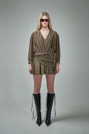 Balenciaga V Neck Mini Dress