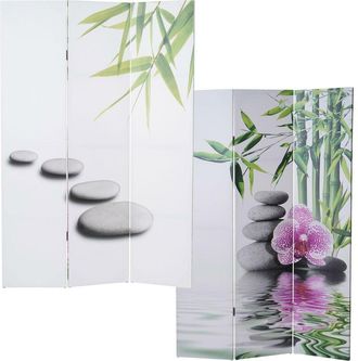 Hhg Foto Paravent T234, Paravent Room Divider Partition Kho Samui mvg certificado, 180x120cm