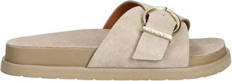 GANT Mardale Slippers - Dames - Sandalen - Beige - 38 EU - Leer - Schoenen