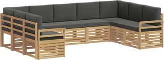 vidaXL Juegos De Sof&aacute;s Madera De Acacia S&oacute;lida Vidaxl