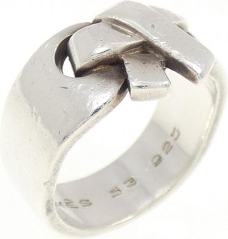 Herm&egrave;s Silver Silver 925 Band Ring (Pre-Owned)