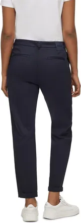 HUGO BOSS Womens Solid Patterned Slim Chinos in.Open Blue - Size 10 UK