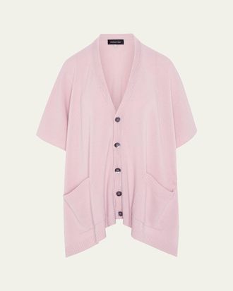 Eskandar Side-Slit Cashmere Cardigan