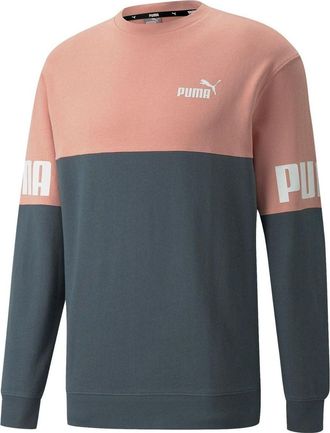 Puma Power Colorblock Crew Sweatshirt Pink 670935-42