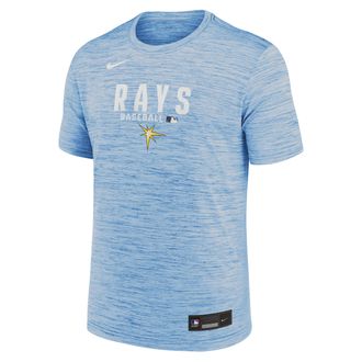 Nike Tampa Bay Rays Authentic Collection Nike Mens Dri-FIT MLB T-Shirt in Blue | 02ER4EYTPA-RMG