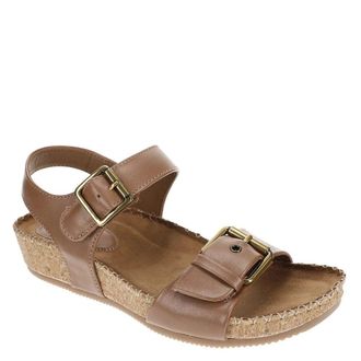 S&ouml;fft Gypsy Strappy Womens Brown Leather Whipstitch Trim Sandals ZOGG2910