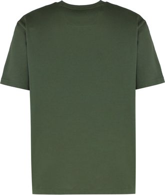 HUGO BOSS Mens Crew Neck T-Shirt Cotton Green T-Shirts And Polos