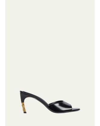 Gucci 75mm Castello Leather Mules