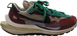 Nike Sacai x Nike Vaporwaffle Sneakers in Villain Red Suede