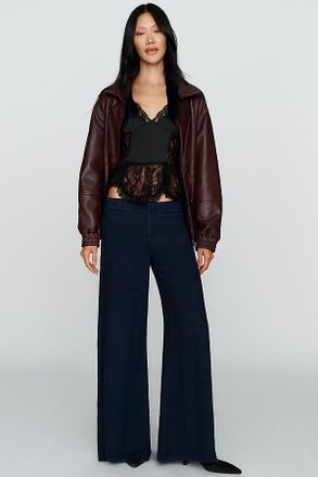 Pilcro Lola Mid Rise Wide Leg Palazzo Pants
