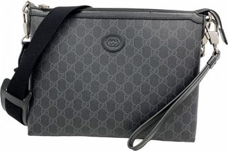 Gucci Black Pvc Shoulder Bag (Pre-Owned)