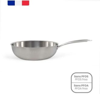 Livoo Sart&eacute;n Wok Livoo Acero Acero Inoxidable &Oslash; 28 Cm