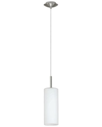Eglo Eglo Troy 3 1 Light Mini Pendant With Matte Nickel Finish & Frosted Glass Shade