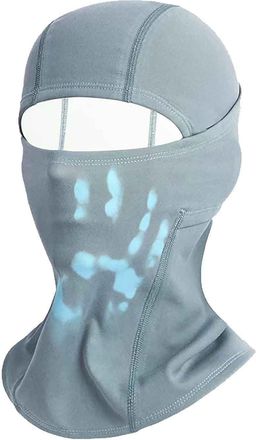 Generic Balaclava Color Changing Ski Mask Outdoor Windproof Warm Motorcycle Face Mask Thermal Sports Running Cycling for Men/Women Light Blue Free Size