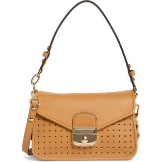 Longchamp Mademoiselle Leather Crossbody Bag in Honey at Nordstrom Rack
