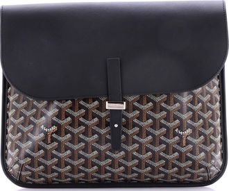 Goyard Coursier Messenger Bag Coated Canvas and Leather