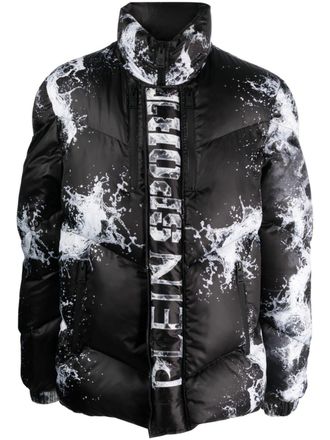 Plein Sport Splash Extreme padded jacket - men - Polyester/Polyester/Polyester - S - Black