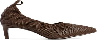 12 Storeez Leren pumps - Bruin