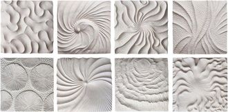 Sagebrook Home 8Pc 14X14in Majorca Shell Wall Panels