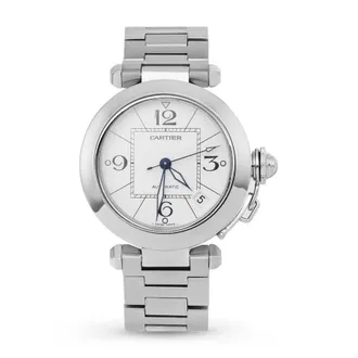 Cartier Pre-owned Cartier Pasha De Cartier White Dial Mens Watch W31074M7