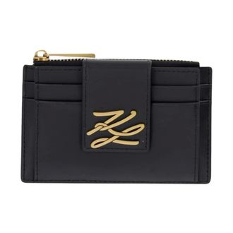 Karl Lagerfeld Dames, Accessoires, Zwart, Maat: ONE Size Leer