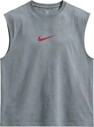 Nike Sleeveless Training T-Shirt Smoke Grey Tough Red IM6145-084
