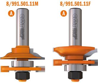 CMT 991.001.11 Juego 2 Fresas Para Juntas M+f Hw D=44.4x22 S=8 (a)