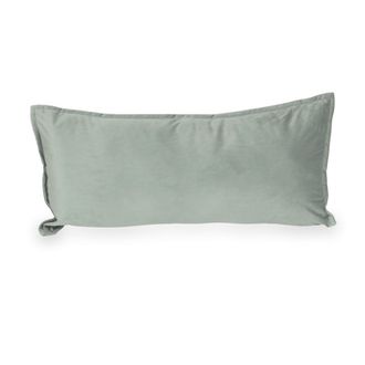 OEM Coj&iacute;n Grande De Terciopelo Gris Para Sof&aacute;