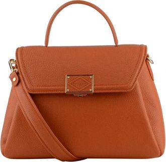 Pourchet Petit Port&eacute; main - Dames - Handtassen - Oranje - ONE Size - Leer - Tassen