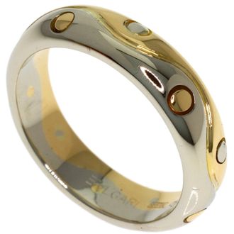 Bulgari Yellow Gold (18K) White Gold (18K) Band Ring (Pre-Owned)