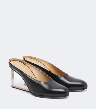 Maison Margiela Mules con cu&ntilde;a de piel
