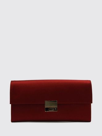 Tom Ford Rectangular Silk Clutch with Metallic Snap Closure and Engraved Logo