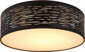 Globo Lighting Plaf&oacute;n - Tunno - Negro - Metal - &Oslash; 38cm - Led - 15342d1