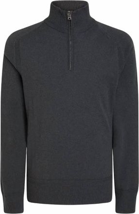 Orlebar Brown Mens Lennard Cashmere Half-Zip Sweater In Night Iris