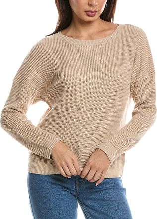 Fort&eacute; Cashmere Thermal Sequin Sweater