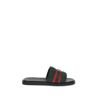 Gucci Sliders, male, Multicolor, Size: 6 1/2 US GG motif Slider Sandals