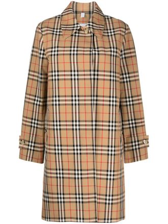 Burberry Check Motif Raincoat