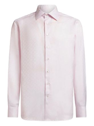 Etro Overhemd met jacquard-patroon - Roze